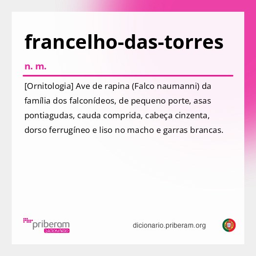 Significado de francelho-das-torres