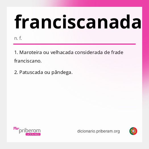 Significado de franciscanada