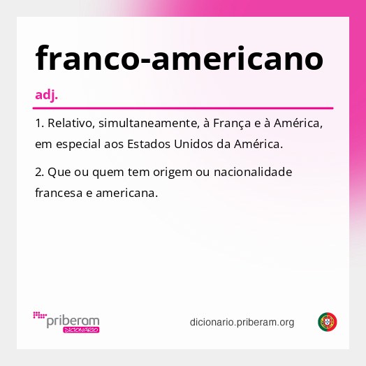 Significado de franco-americano