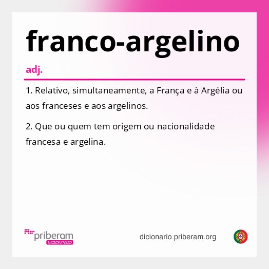Significado de franco-argelino