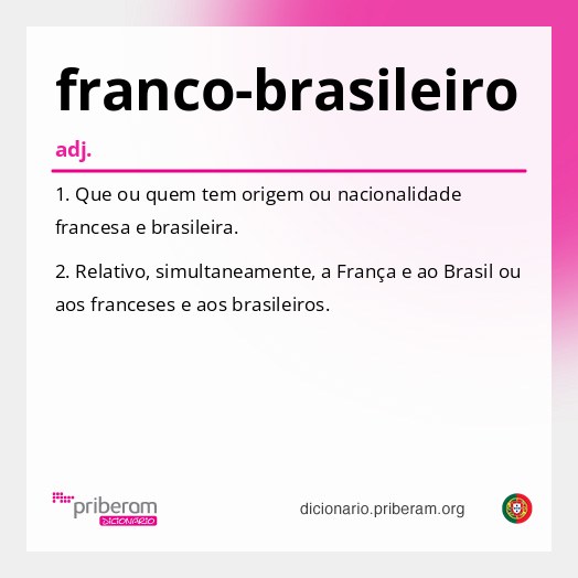 Significado de franco-brasileiro
