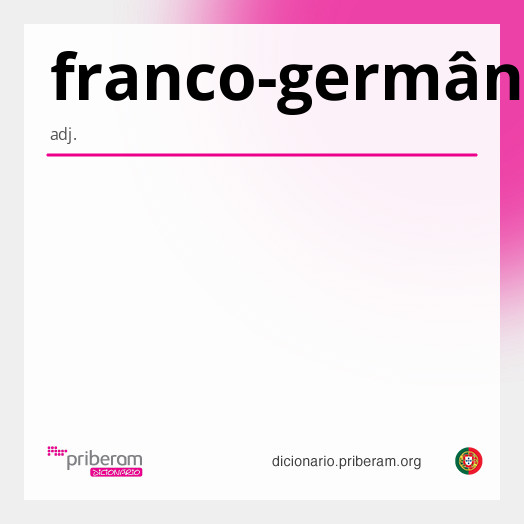 Significado de franco-germânico
