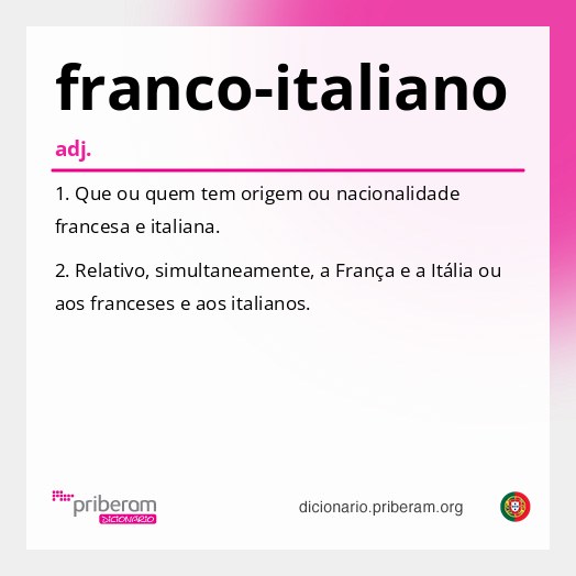 Significado de franco-italiano