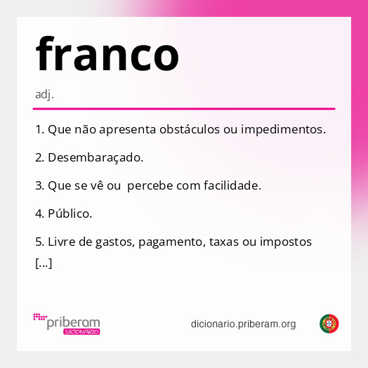 Significado de franco