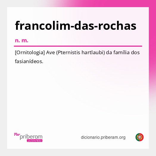 Significado de francolim-das-rochas
