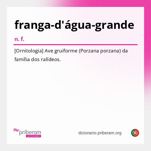 Significado de franga-d'água-grande