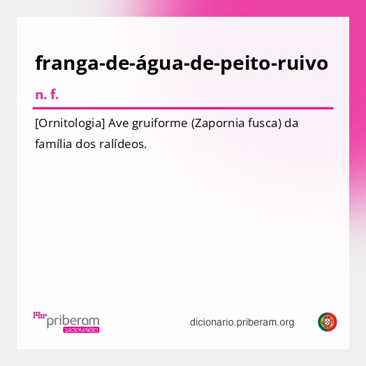 Significado de franga-de-água-de-peito-ruivo