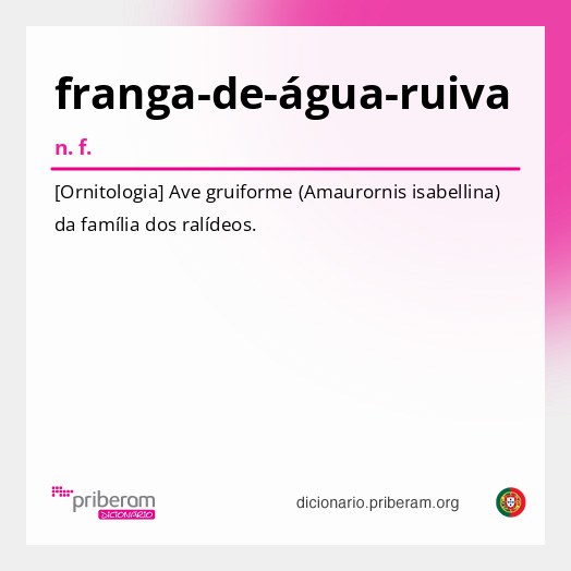 Significado de franga-de-água-ruiva