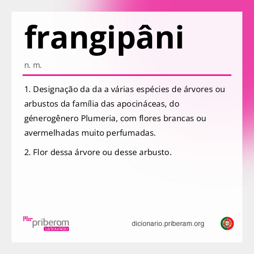 Significado de frangipâni