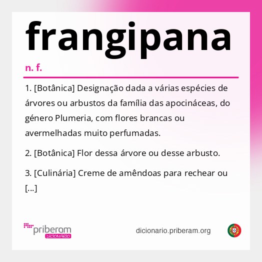 Significado de frangipana