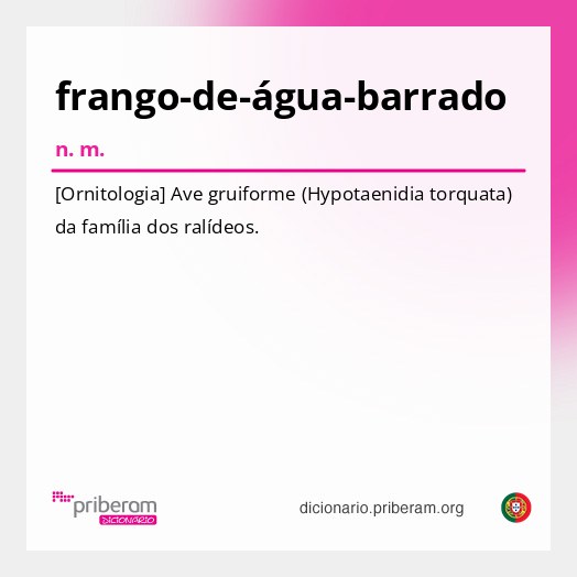 Significado de frango-de-água-barrado