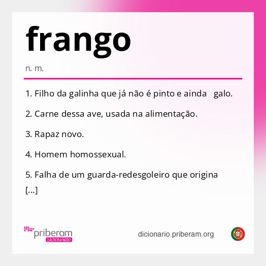 Significado de frango