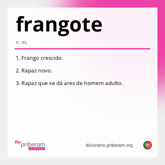 Significado de frangote