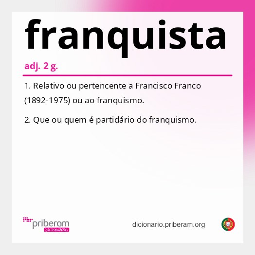 Significado de franquista