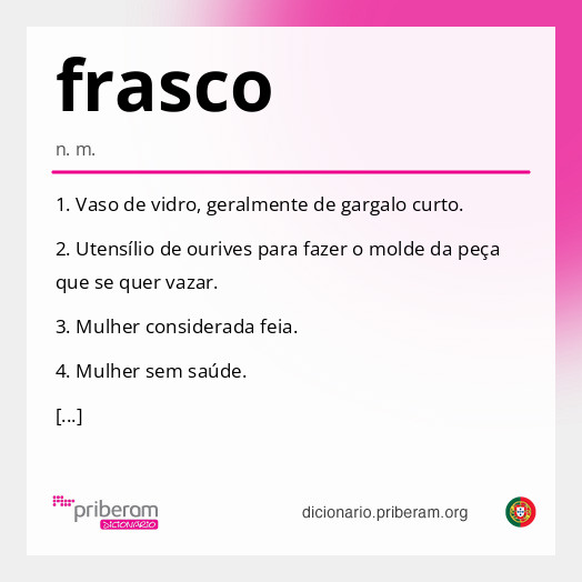 Significado de frasco