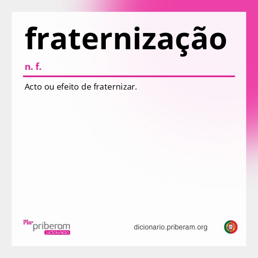 Significado de fraternização