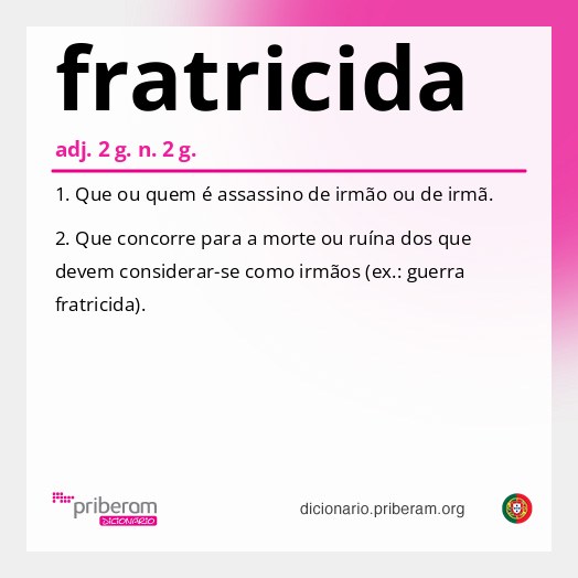 Significado de fratricida