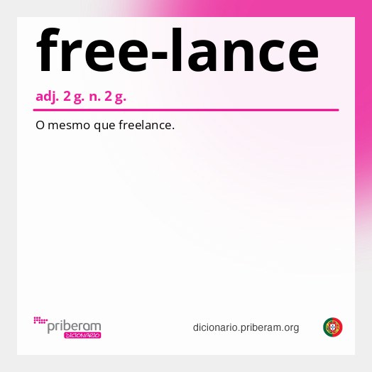 Significado de free-lance