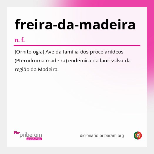 Significado de freira-da-madeira