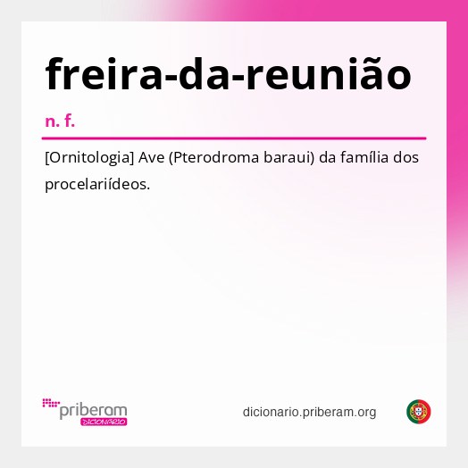 Significado de freira-da-reunião