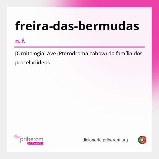 Significado de freira-das-bermudas