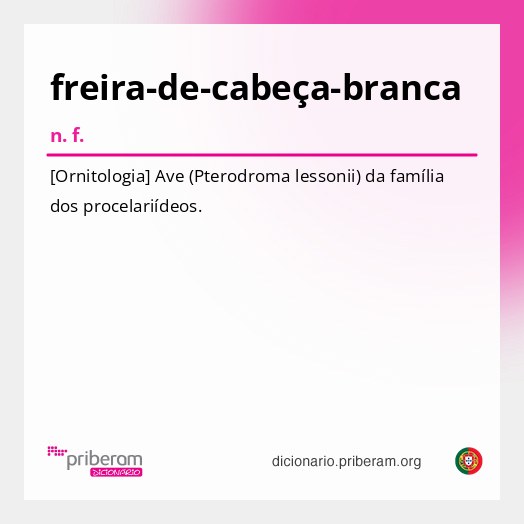 Significado de freira-de-cabeça-branca