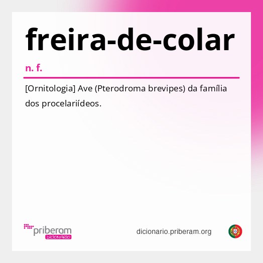 Significado de freira-de-colar
