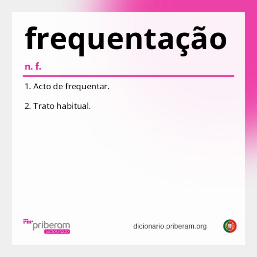 Significado de frequentação