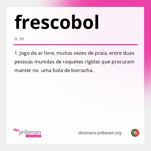 Significado de frescobol