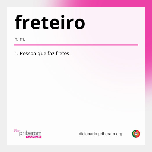 Significado de freteiro