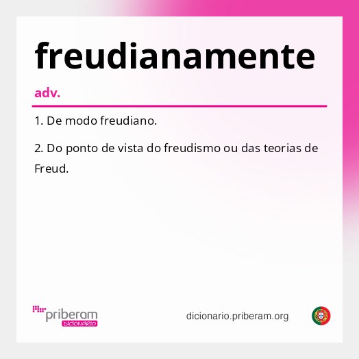 Significado de freudianamente