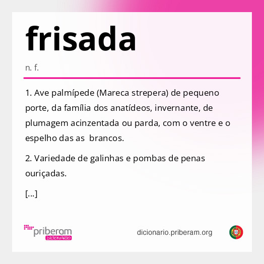 Significado de frisada