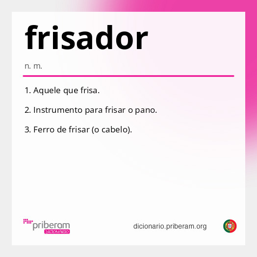 Significado de frisador