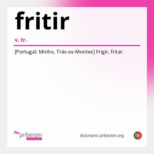 Significado de fritir
