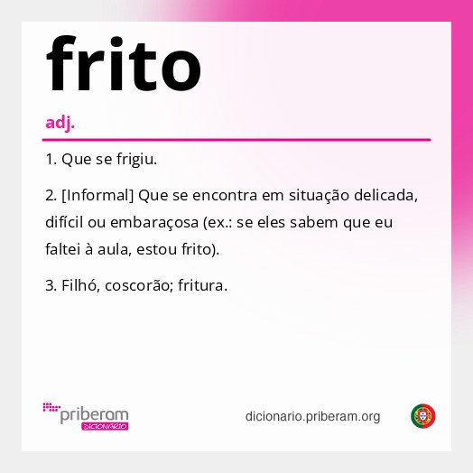 Significado de frito