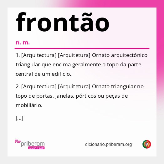 Significado de frontão