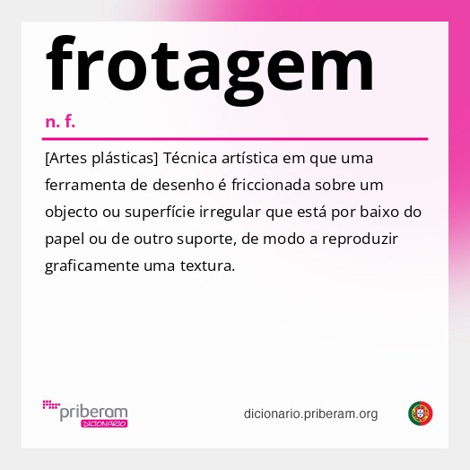 Significado de frotagem