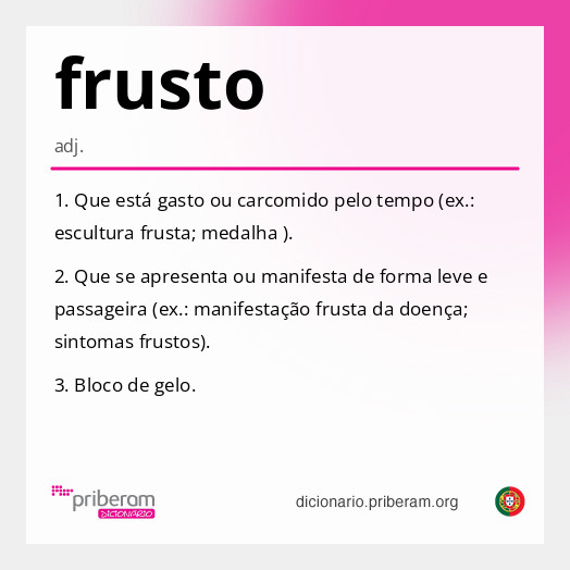 Significado de frusto