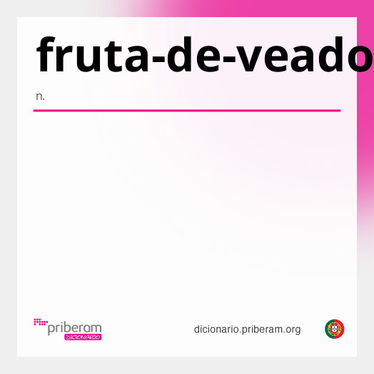 Significado de fruta-de-veado