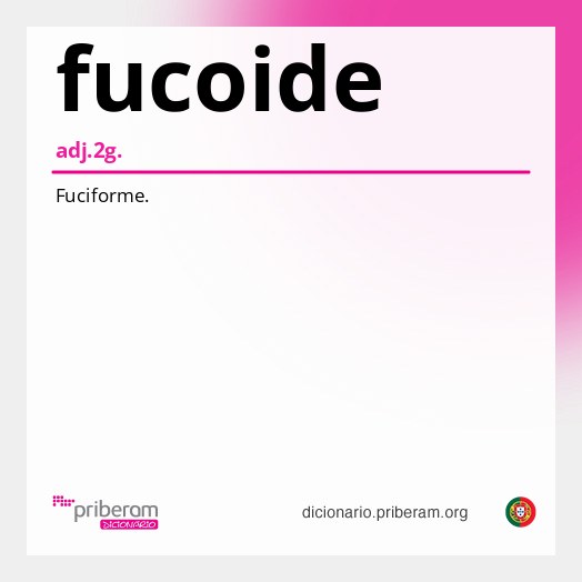 Significado de fucoide