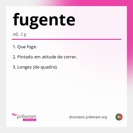 Significado de fugente