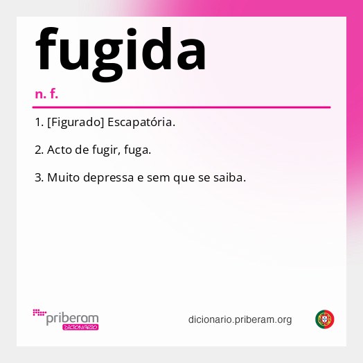 Significado de fugida