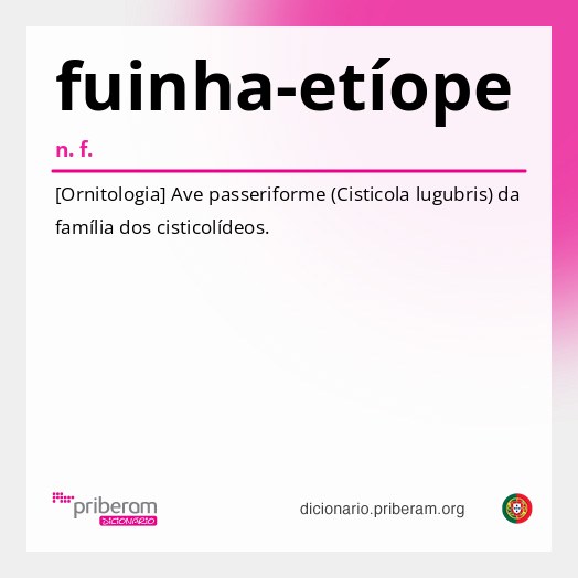 Significado de fuinha-etíope