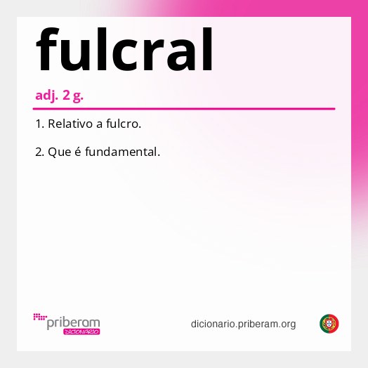 Significado de fulcral