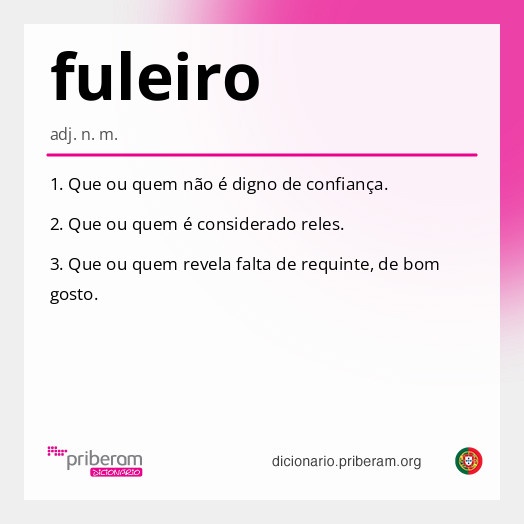 Significado de fuleiro