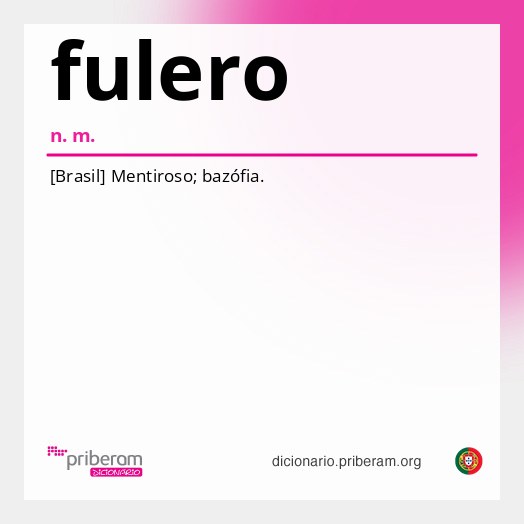 Significado de fulero