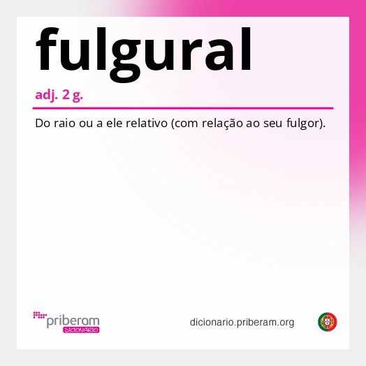 Significado de fulgural