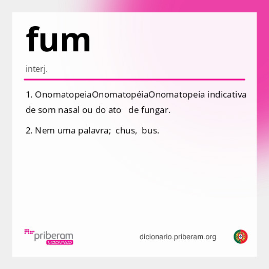 Significado de fum