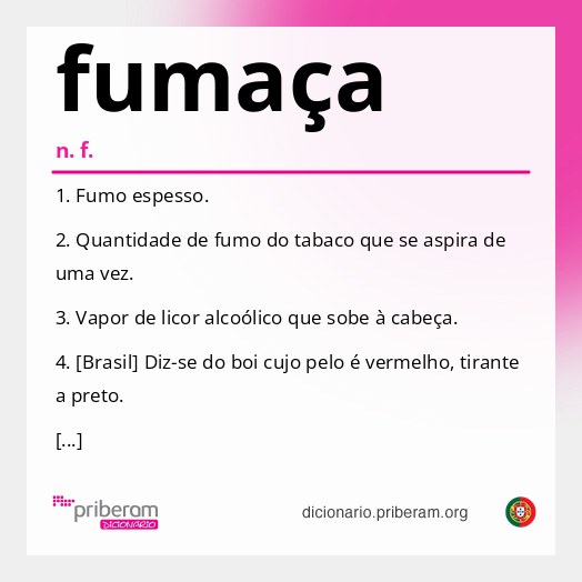 Significado de fumaça