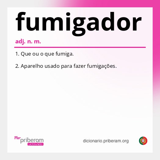 Significado de fumigador